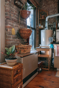 Boiler in the corner of a room